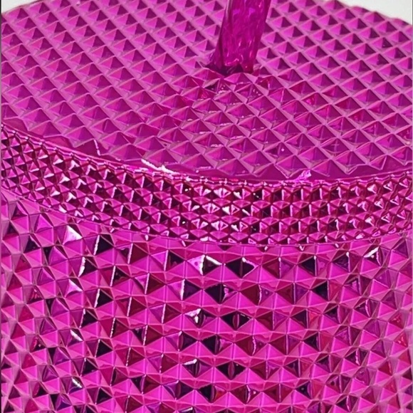 NWT STARBUCKS 2022 Sangria Bling Plastic Cold Cup SET 24oz & 16oz Limited Edit. - Picture 11 of 12